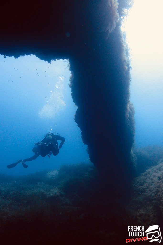Diver underwater in Malta